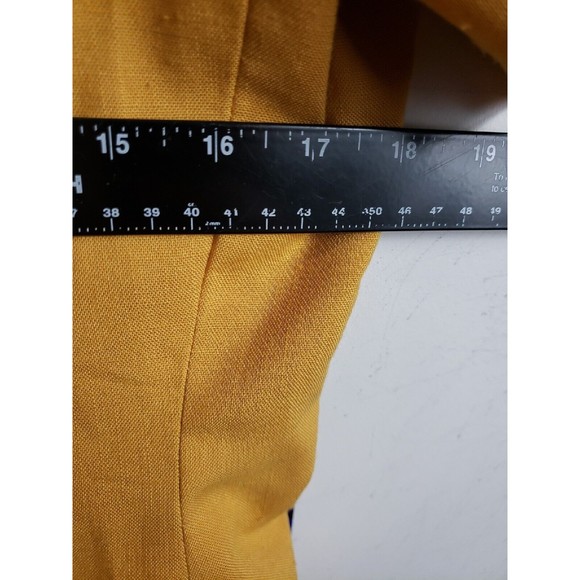 Via Sant Andrea  Womens 12 Petite Vintage 80's Jacket & Skirt Set Gold Purple - Picture 7 of 16